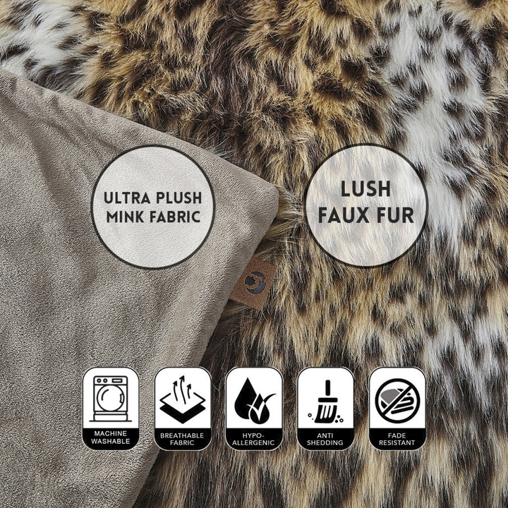 Avani Throw- Faux-Shaggy and Snuggly-Fluffy Cozy Texture Image 7