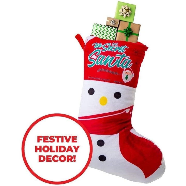 Mighty Mojo Snowman Christmas Stocking Record Your Message Holiday Decor 0404 Image 6