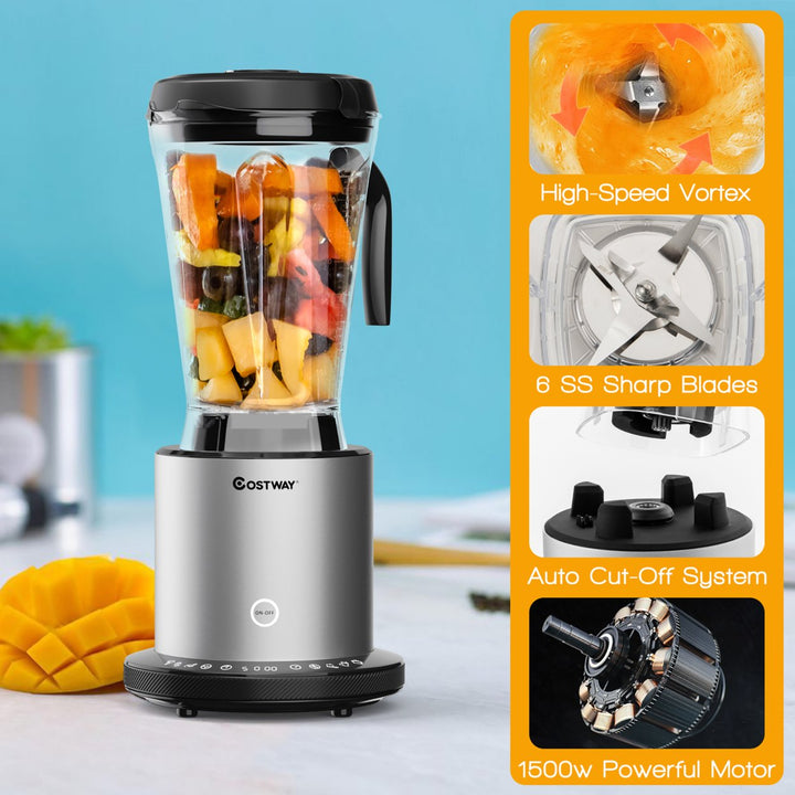 1500W Countertop Blender Smoothie Maker High Power Blender w/ 10 Speeds Image 9