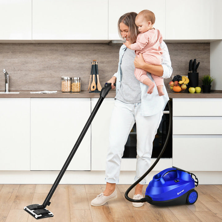 Costway 2000W Heavy Duty Steam Cleaner Mop Multi-Purpose W/19 Accessories Blue Image 1