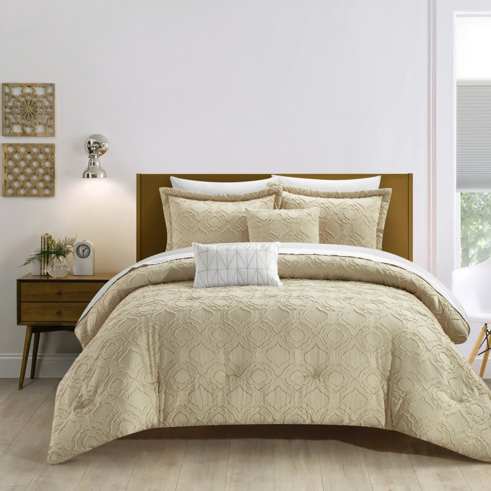 Jane Queen White 5pc Comforter Set Image 2