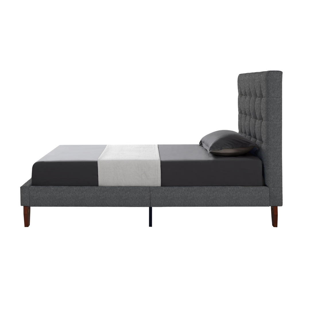 Fabrizio Linen Tufted Platform Bedframe-King- Queen- Full Twin-Upholstered-Modern and Contemporary-Inspired Home Image 12