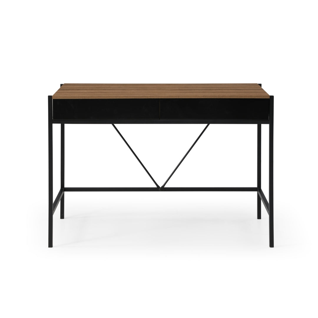 Asiya Desk-2 Storage Drawers-Poweder Coated Steel Legs - Image 4