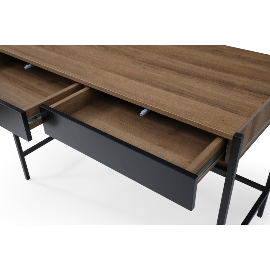 Asiya Desk-2 Storage Drawers-Poweder Coated Steel Legs - Image 6