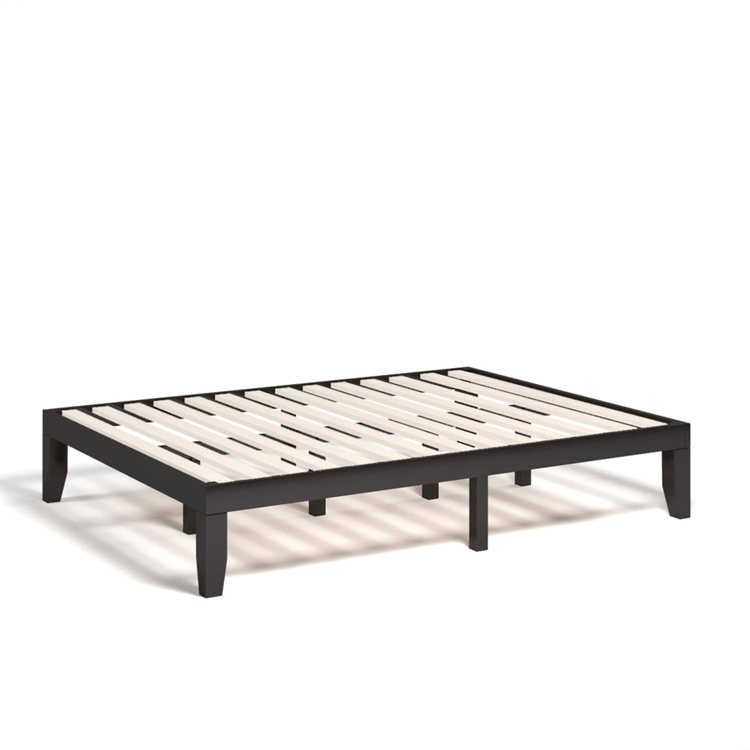 14 Queen Size Wooden Platform Bed Frame w/ Strong Slat Support Image 1