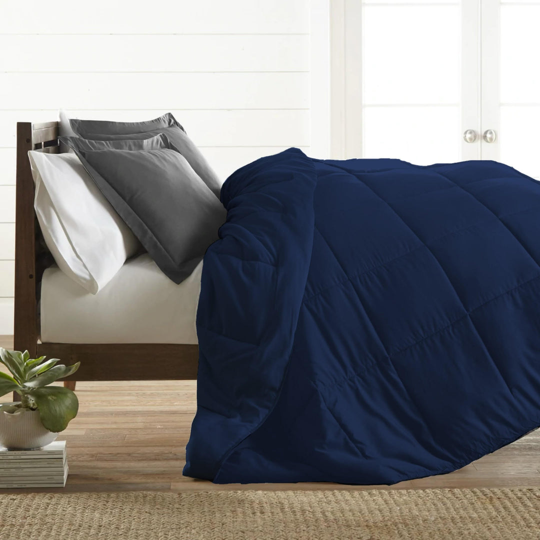 Bamboo Elegance Reversible Comforter - Premium Down Alternative Filling, Blended Cover, Soft, Quilted, Duvet Insert, Image 6