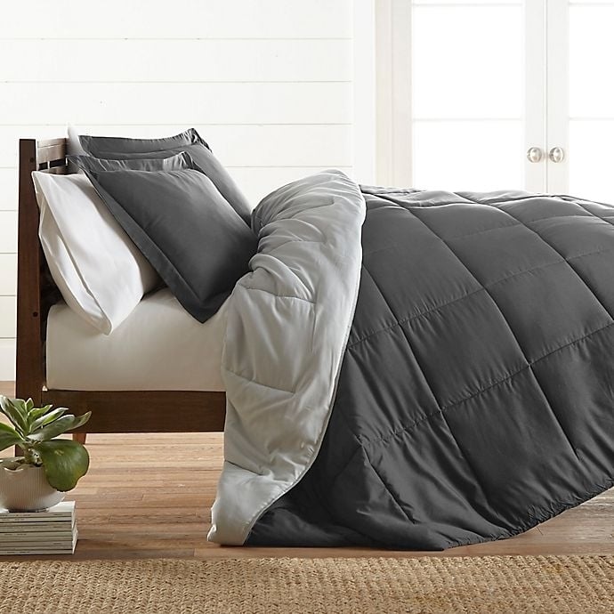 Bamboo Elegance Reversible Comforter Full/Queen King Down Alternative Soft Quilt Image 1