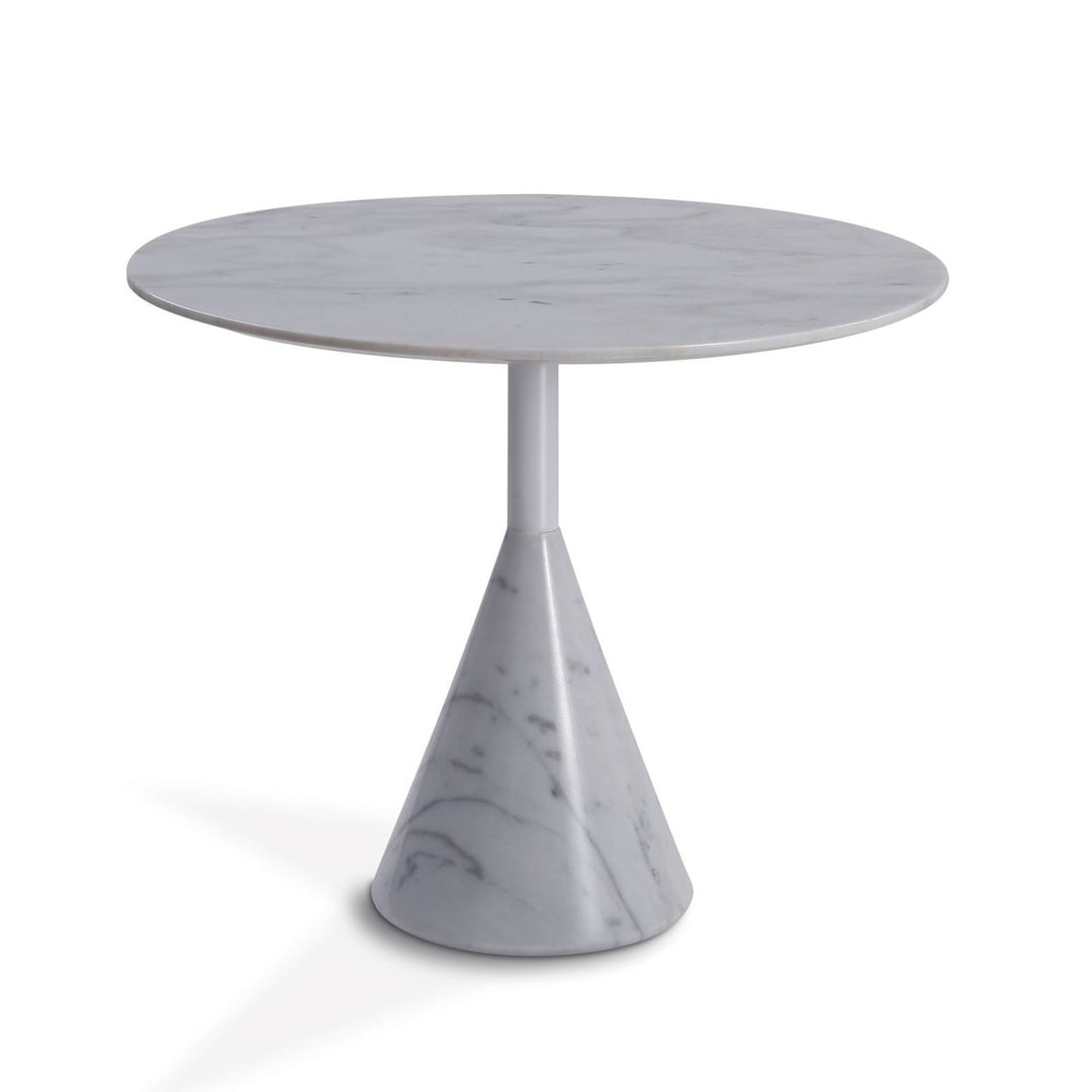 Cosette Marble Side Table White Black 50cm 60cm 70cm Diameter Modern Design Image 5