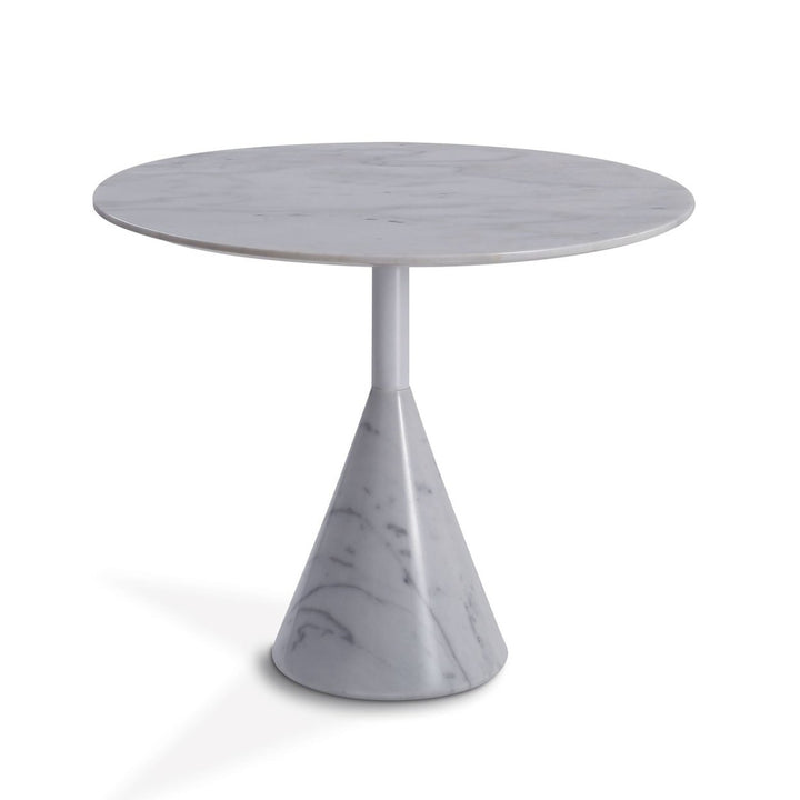 Cosette Marble Side Table White Black 50cm 60cm 70cm Diameter Modern Design Image 1