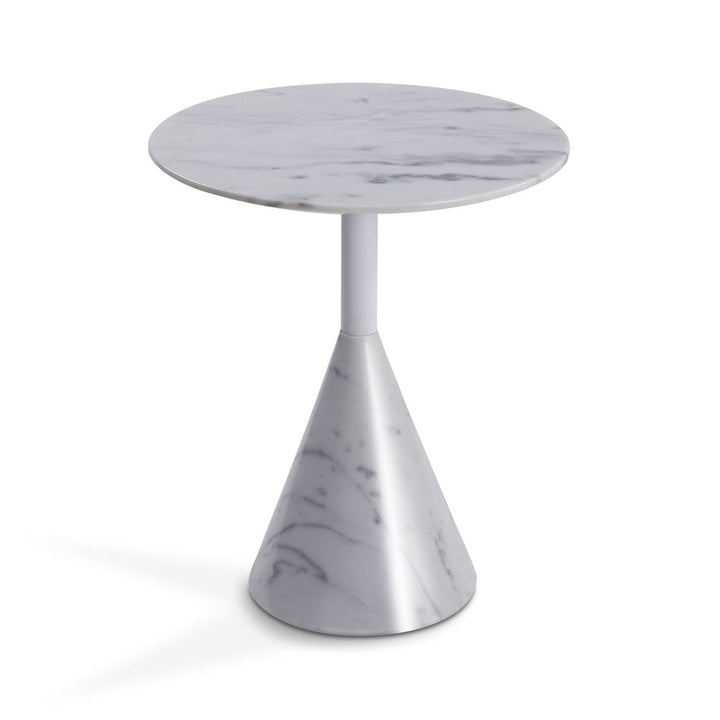 Cosette Marble Side Table White Black 50cm 60cm 70cm Diameter Modern Design Image 11