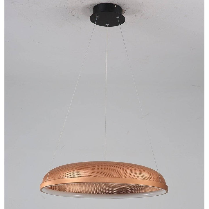 Selena Pendant Lamp Copper White 60cm Metal LED Warm Light Hanging Fixture Image 2