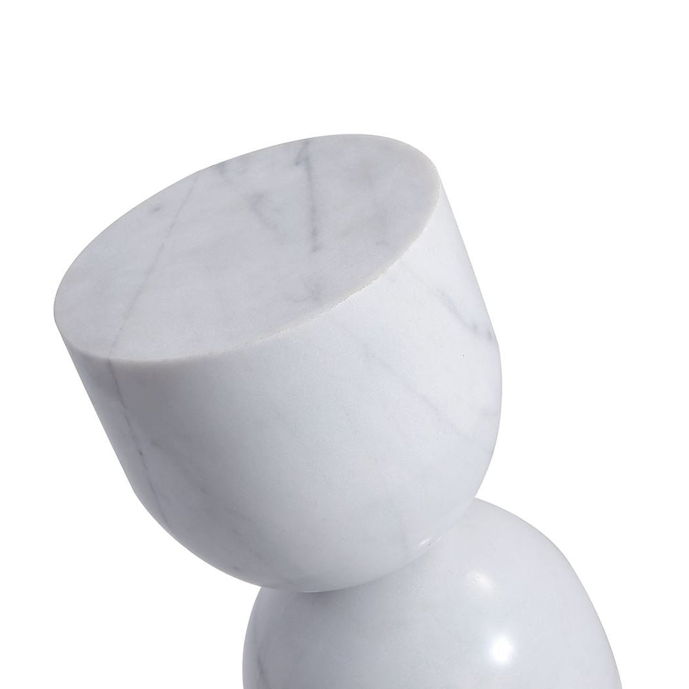 Ocane Side Table - White Marble Image 2