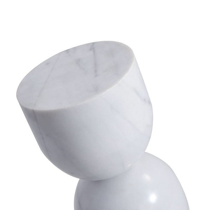 Oc ane Side Table - White Marble Image 2