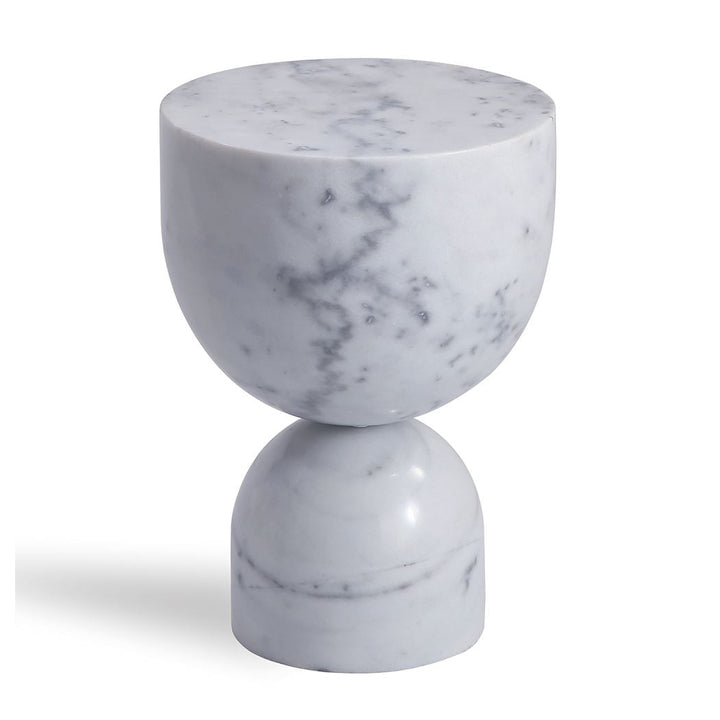 P n lope Side Table - White Marble Image 1