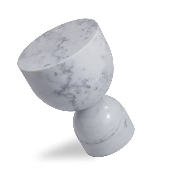 P n lope Side Table - White Marble Image 2