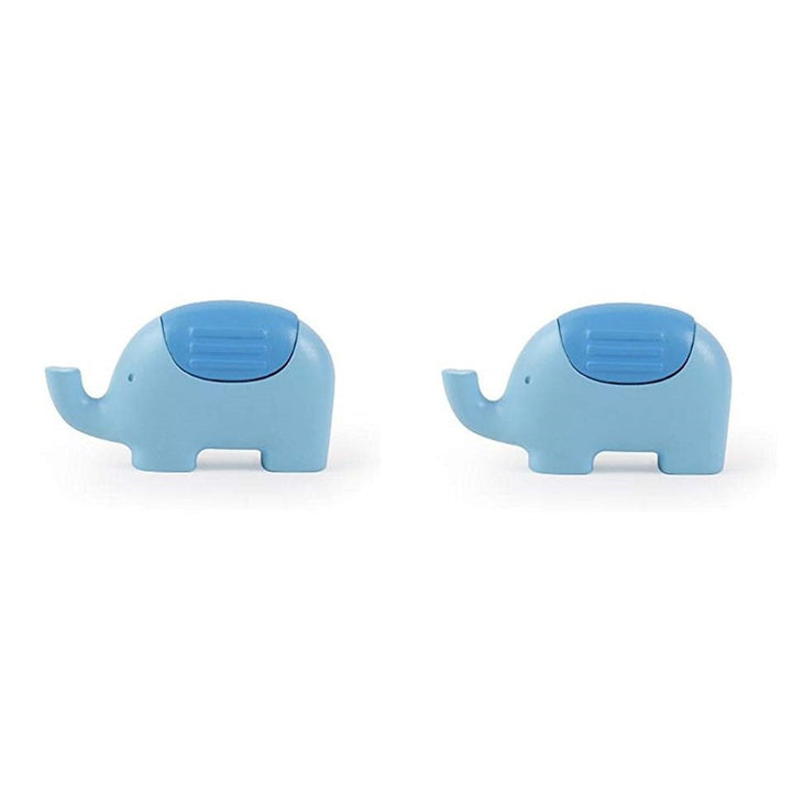 (2 Pack) Kikkerland Blue Elephant Pencil Sharpener Image 4