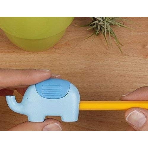 (2 Pack) Kikkerland Blue Elephant Pencil Sharpener Image 5