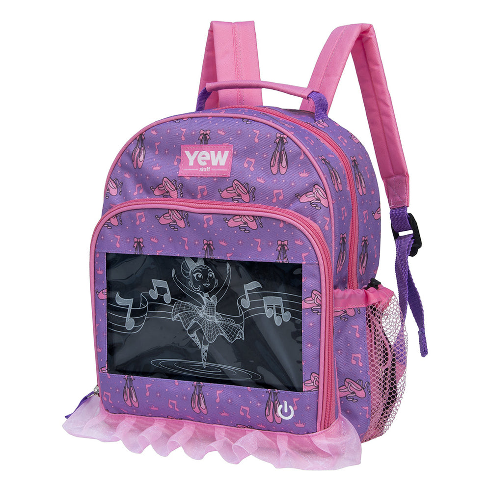 Yew Stuff POP Lights Light-Up Preschool Backpack - Ballerina / Shark Image 2