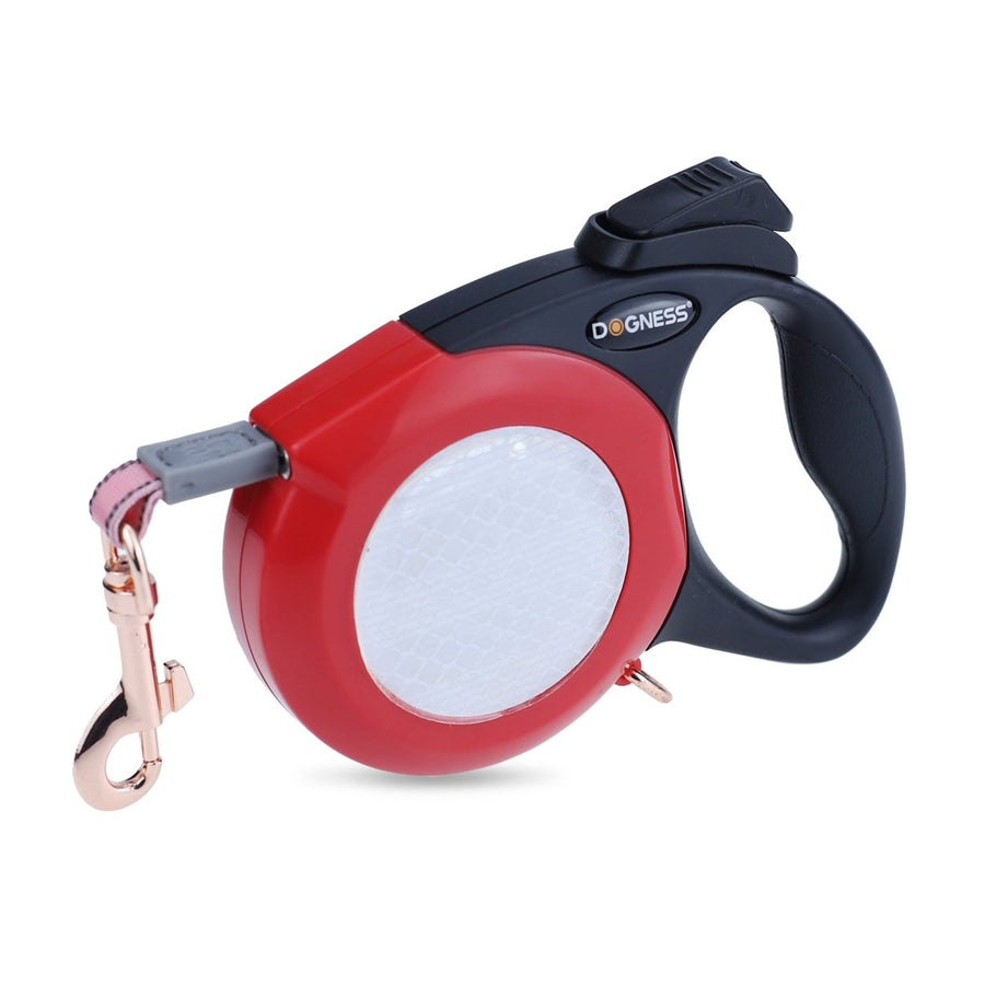 DOGNESS Reflective Retractable Dog Leash, One Button Brake and Lock Anti-Slip Hand, UpTo 90 lbs, Length 16 ft, Large Image 1