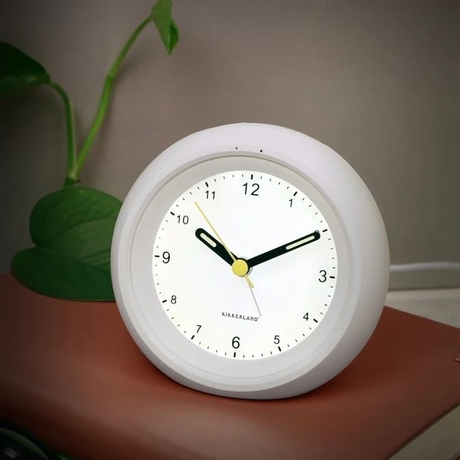 Kikkerland Relaxation Sleep Clock with Pulsing Night Light Promotes Focused Relaxation, Rechargeable Alarm Clock Image 2