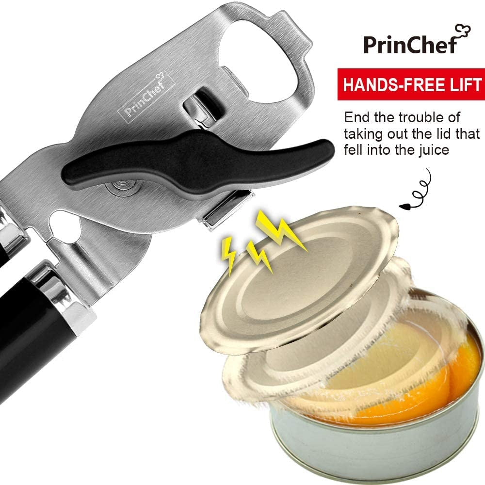 PrinChef Can Opener with Magnet, No Trouble Lid Lift Manual Can Opener Smooth Edge Image 4