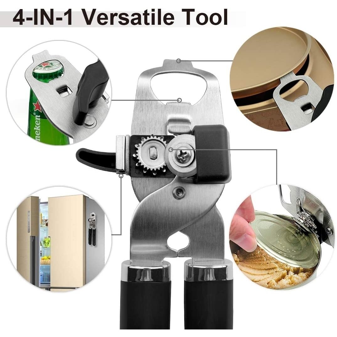 PrinChef Can Opener with Magnet, No Trouble Lid Lift Manual Can Opener Smooth Edge Image 5