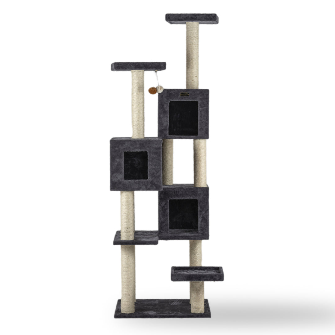 Armarkat Cat Tower Extra Large Gray Wood Cat Tree Multiple Condos A8104 Image 1