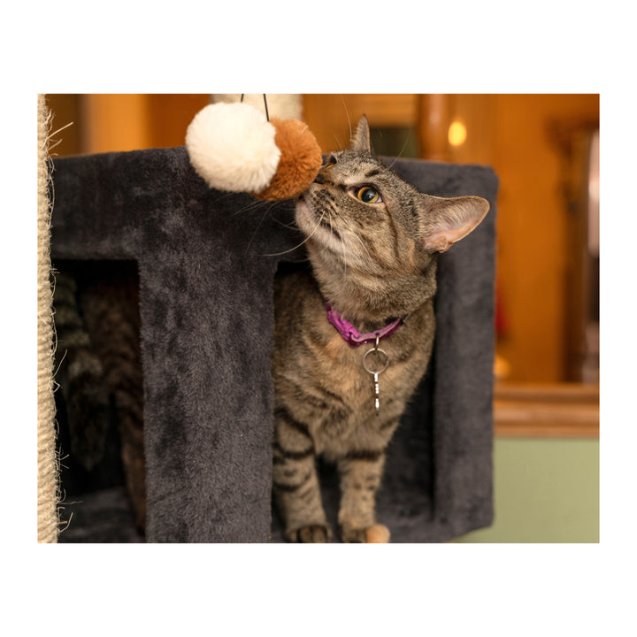 Armarkat Cat Tower Extra Large Gray Wood Cat Tree Multiple Condos A8104 Image 6