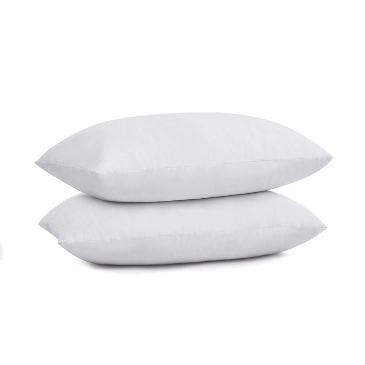 White Feather Pillows for Sleeping, Square Bed Pillows 12 x 20 inch, 18 x 18 inch, 20 x 20 inch, 26 x 26 inch, Set of 2 Image 3