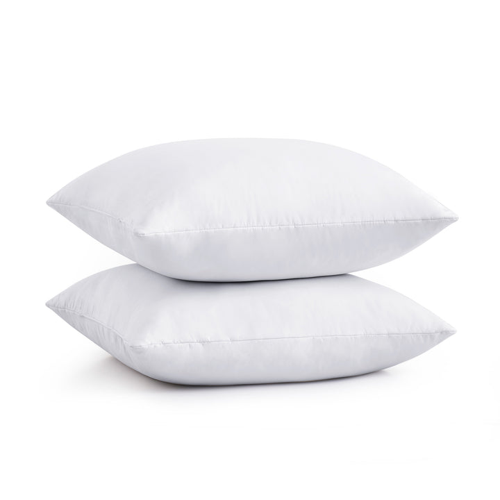 White Feather Pillows for Sleeping, Square Bed Pillows 12 x 20 inch, 18 x 18 inch, 20 x 20 inch, 26 x 26 inch, Set of 2 Image 6