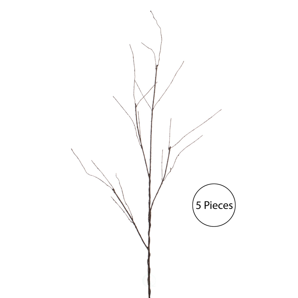 Brown Artificial Dried Curly Twig Tree Branch Stem for Home Decoration and Wedding Craft, 37 Inch Image 2