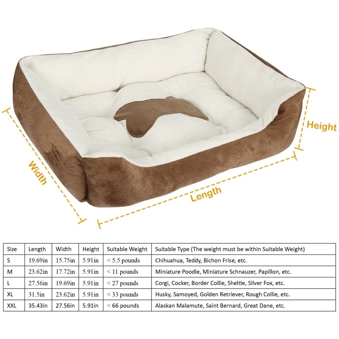 Soft Warm Fleece Dog Bed Cozy Nest Mat for Dogs Cats Multiple Sizes Colors Image 9