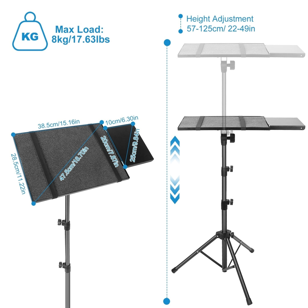 Projector Tripod Stand Folding Laptop Stand Height Tilt Adjustment Portable DJ Equipment Holder Mount Image 5