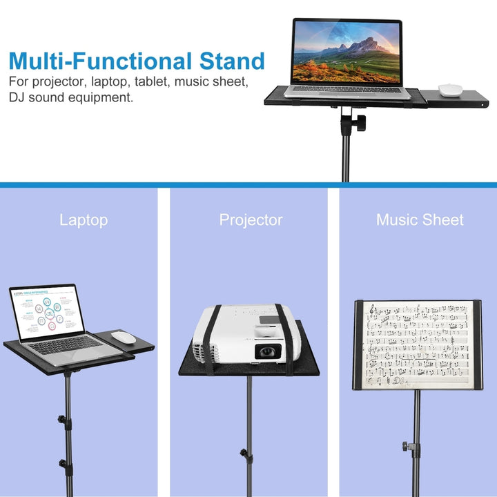 Projector Tripod Stand Folding Laptop Stand Height Tilt Adjustment Portable DJ Equipment Holder Mount Image 6