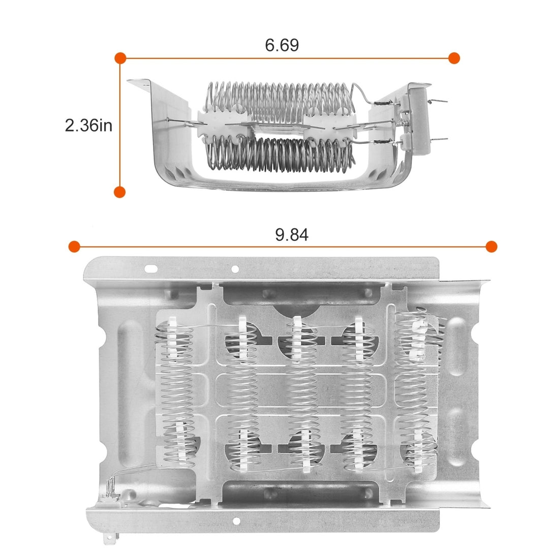 Whirlpool Kenmore 279838 Dryer Heating Element Assembly Replacement Part Silver Image 6