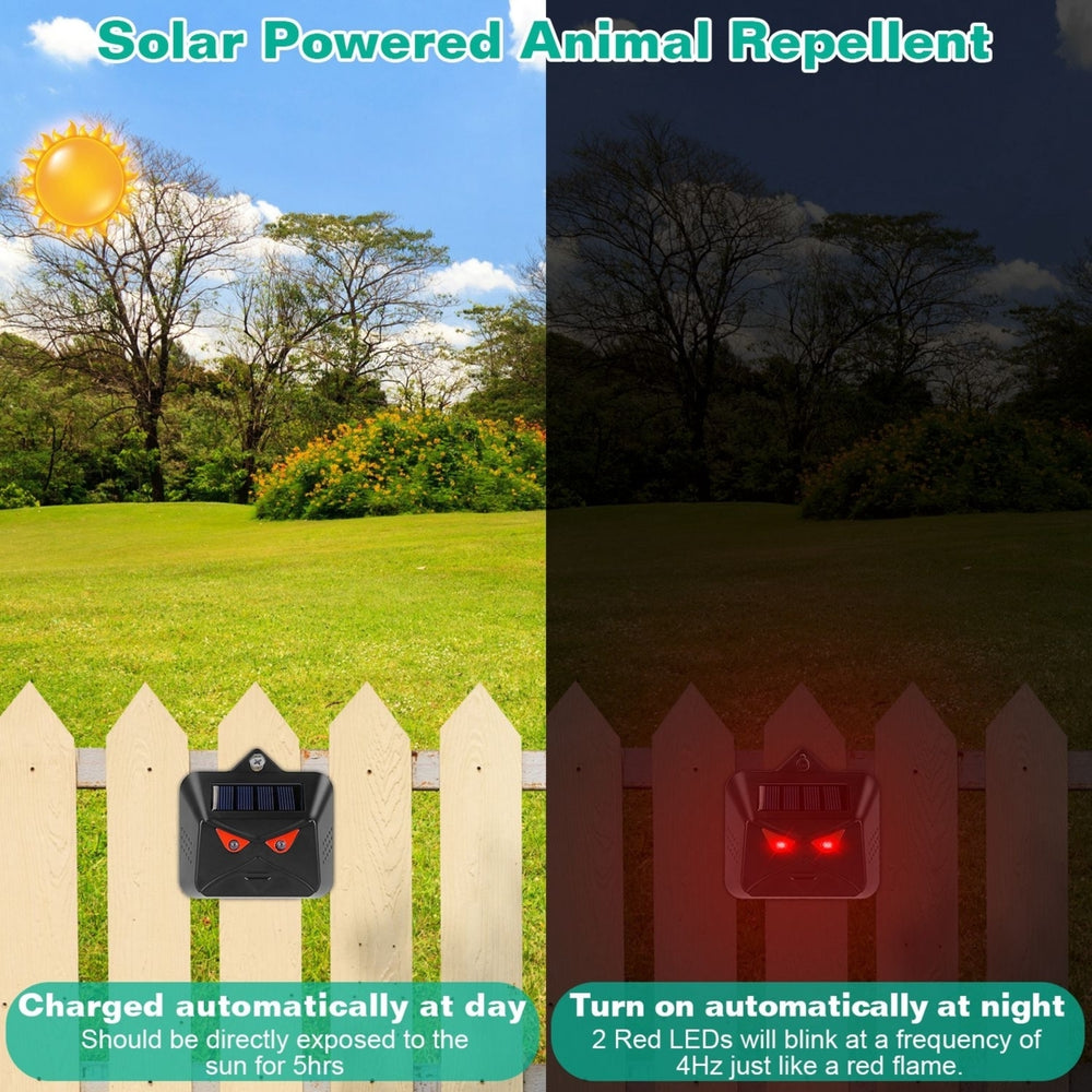 4Pcs Solar Predator Control Light Coyote Deer Bird Repeller Waterproof ABS Image 2