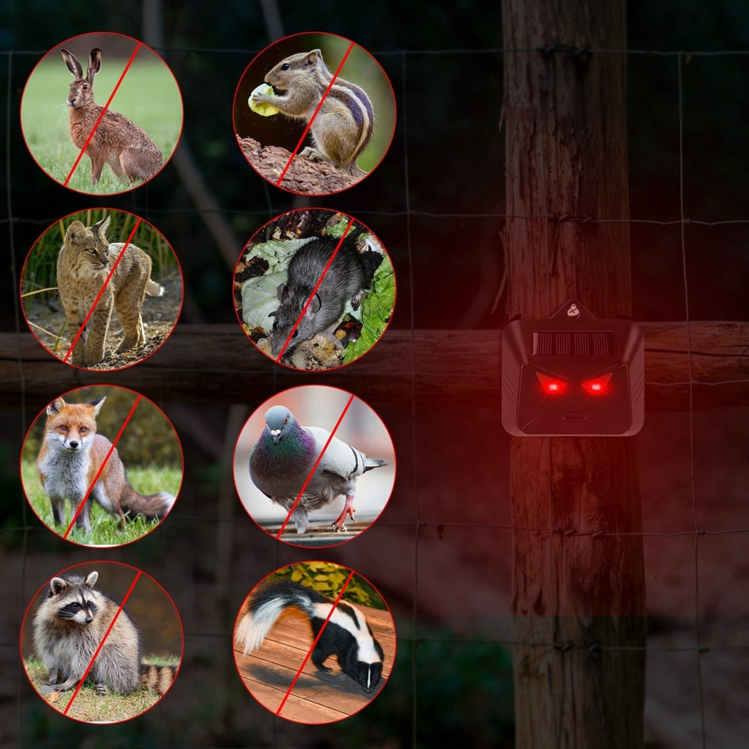 4Pcs Solar Predator Control Light Coyote Deer Bird Repeller Waterproof ABS Image 4