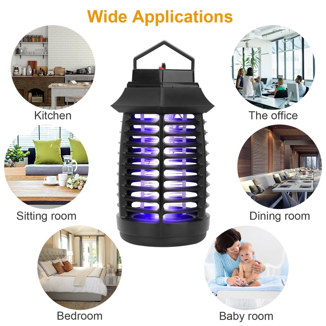 Electric Mosquito Killer Lamp UV Bug Zapper Safe Noiseless Pest Trap Indoor Image 5