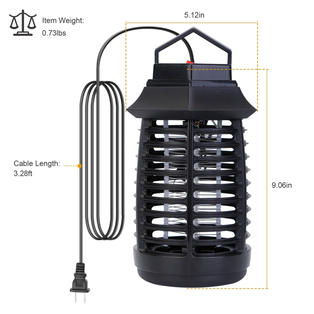 Electric Mosquito Killer Lamp UV Bug Zapper Safe Noiseless Pest Trap Indoor Image 6