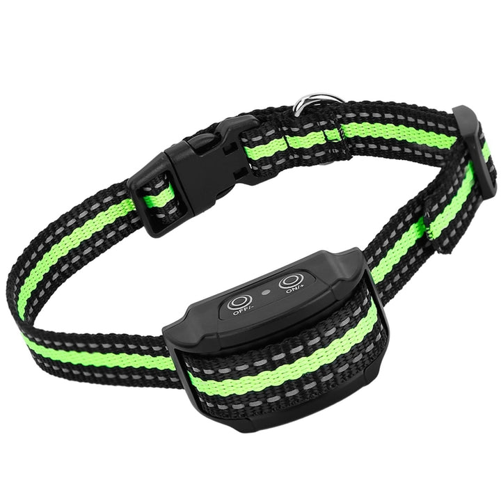 Anti-Bark Dog Collar IP67 Waterproof Rechargeable Adjustable Sensitivity Black Image 1