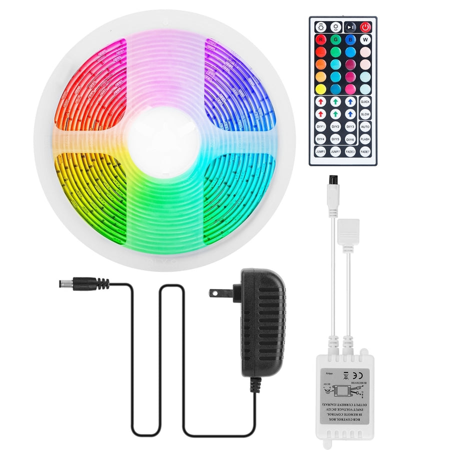 LED Strip Lights 16.4FT RGB Waterproof Dimmable 150 LEDs Color Changing Lamp Image 1