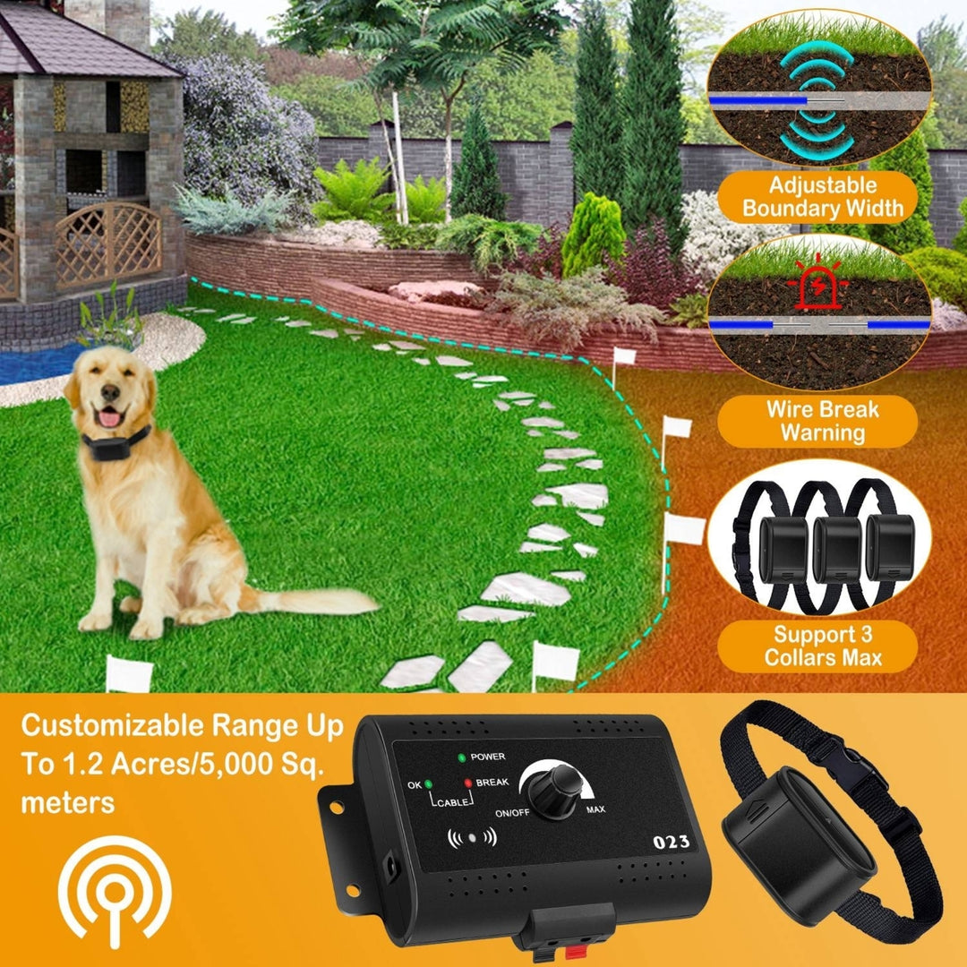 Electric Dog Fence System with Water Resistant Collar for Small Medium Large Dogs Image 4