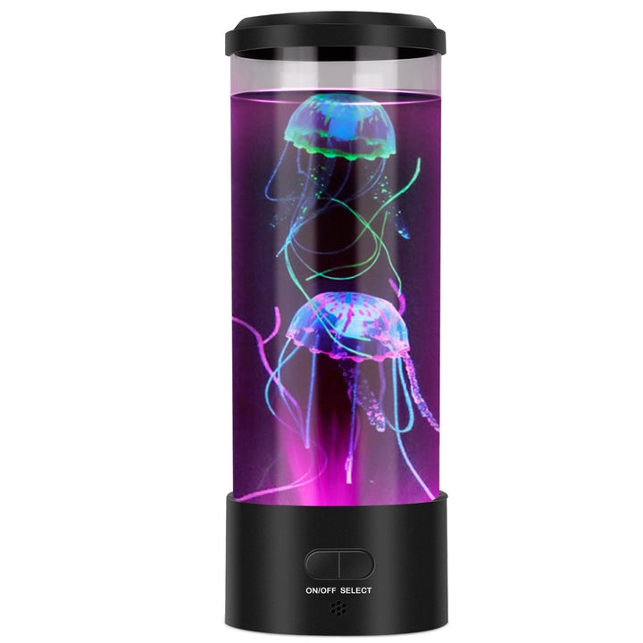 Jellyfish Lava Lamp Color Changing Mood Light USB Decorative Desk Aquarium Gift Image 1