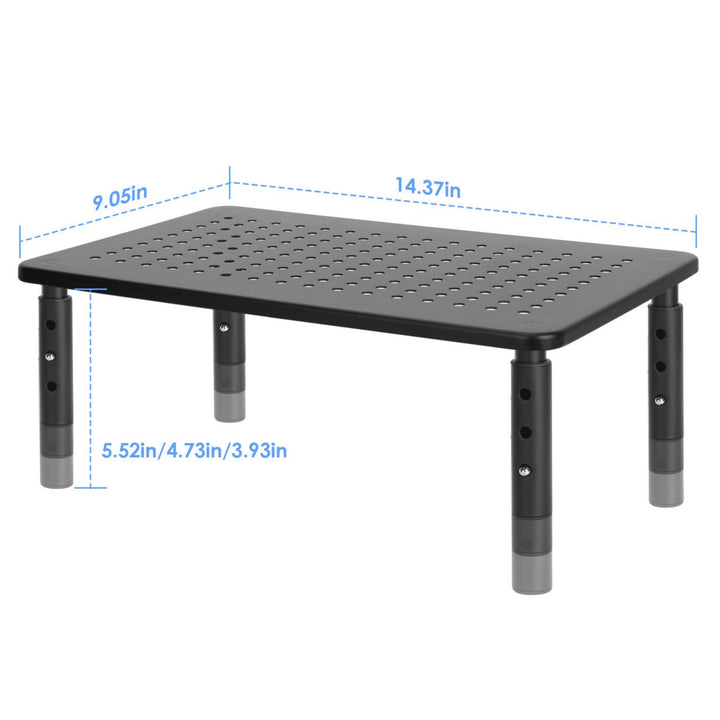 Monitor Stand Riser Adjustable Height 44LBS Capacity with Ventilation Holes Image 5