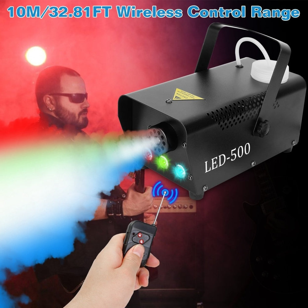 400W RGB LED Fog Machine Remote Control Smoke Stage Effect Party Club DJ Image 2