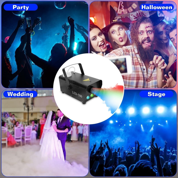 400W RGB LED Fog Machine Remote Control Smoke Stage Effect Party Club DJ Image 6