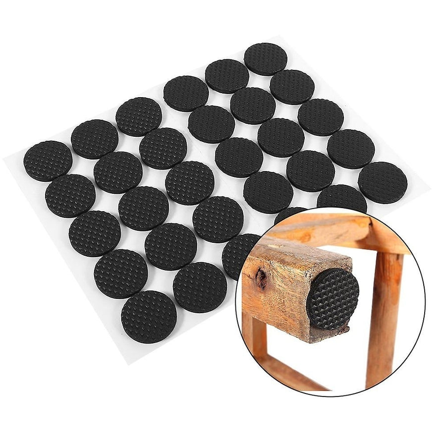 Non-slip Self-adhesive Rubber Feet Pads Black Funiture Chair Pads Protector Floor Protectors Image 1