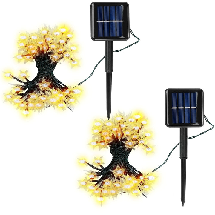 Solar Powered String Lights 100LED 39.3FT Star Fairy Lights Waterproof Garden Image 1