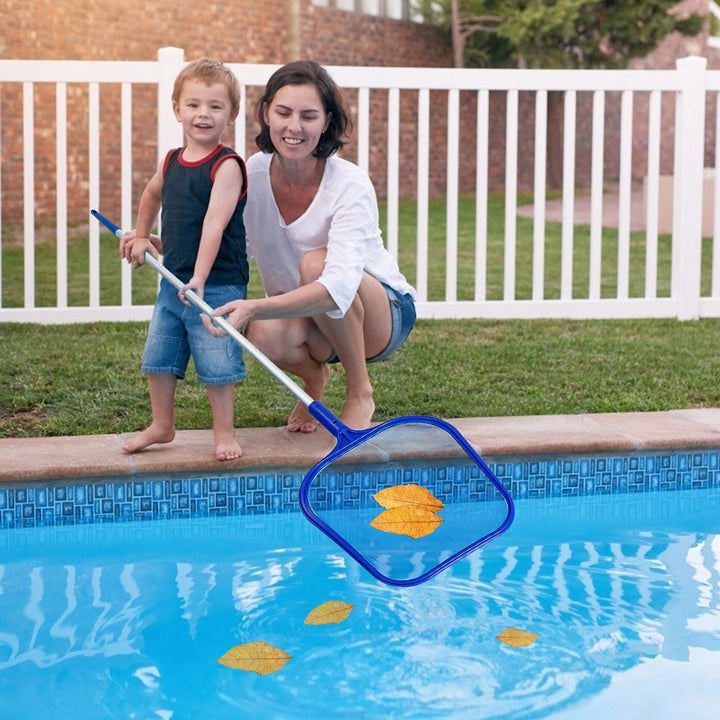 Pool Skimmer Cleaner Fine Mesh Net Blue Adjustable Telescopic 4 Pole Sections Image 7