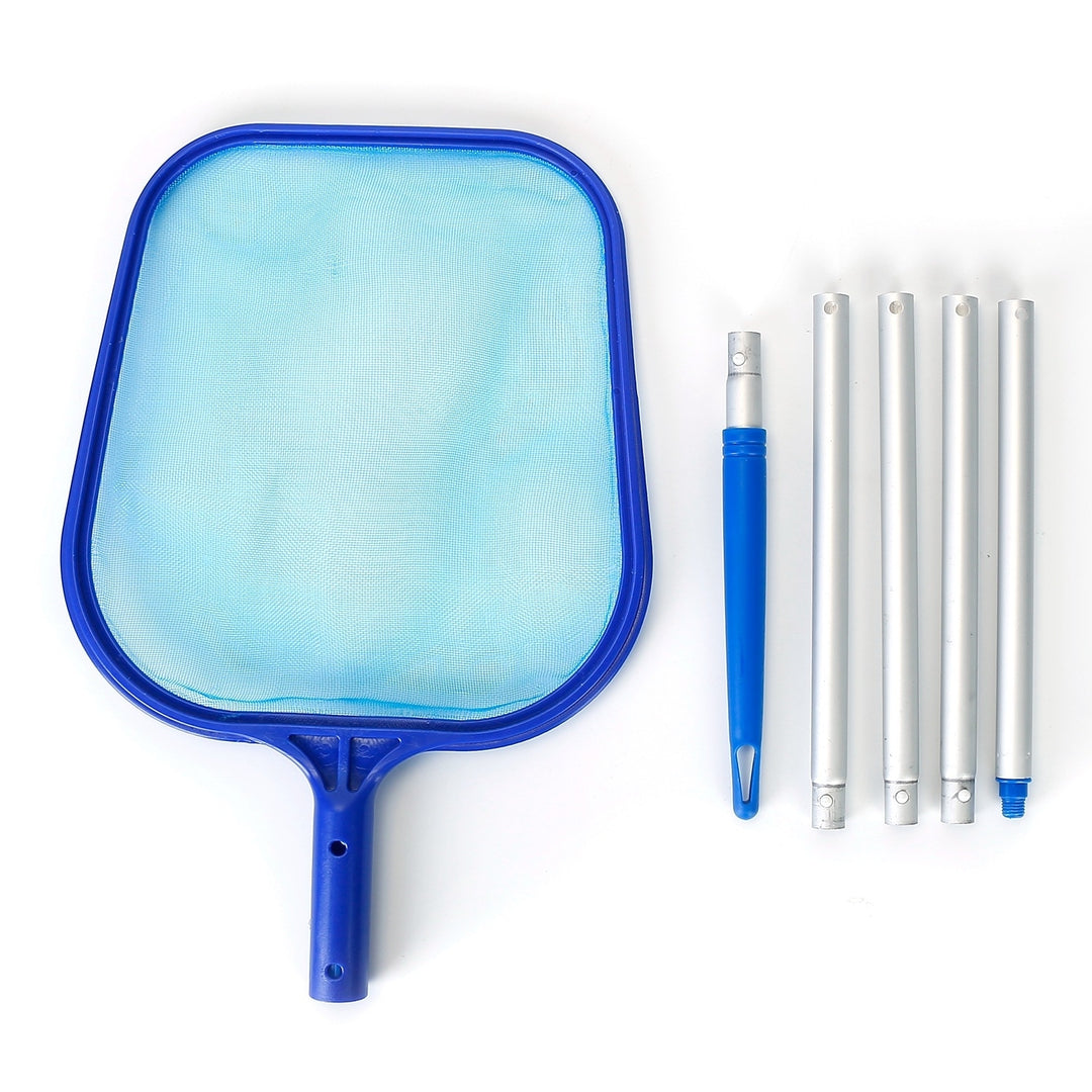 Pool Skimmer Cleaner Fine Mesh Net Blue Adjustable Telescopic 4 Pole Sections Image 8